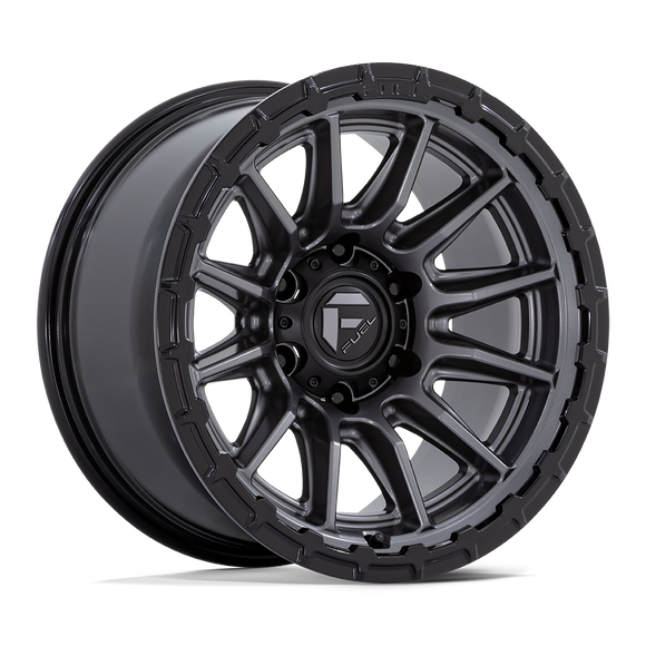 17x8.5 Fuel Off-Road FC866 Piston Matte Gunmetal Black Lip 6x139.7 ET25 Wheel
