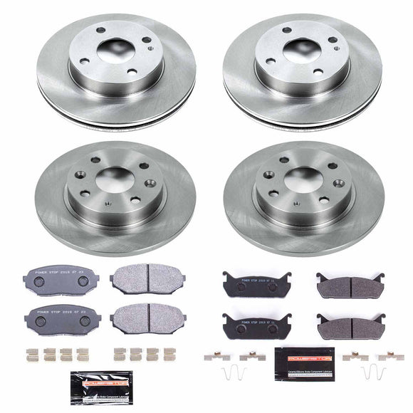 PowerStop Track Day Spec High-Performance Brake Pad and Rotor Kit