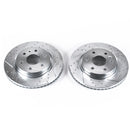 PowerStop Evolution Drilled Slotted Rotors Pair Front For Saturn Outlook