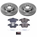 PowerStop OE Stock Replacement Low-Dust Ceramic Brake Pad and Rotor Kit