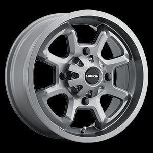 12x8 Vision 415 Bomb Gunmetal 4x136 ET-10.2 Wheel Rim