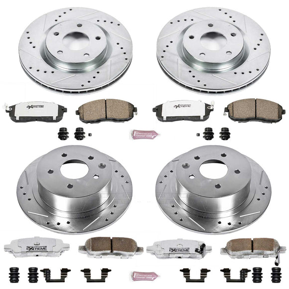 PowerStop Z26 Street Performance Ceramic Brake Pad and Drilled & Slotted Rotor K