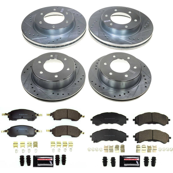 PowerStop Z23 Daily Driver Carbon-Fiber Ceramic Brake Pad and Drilled & Slotted