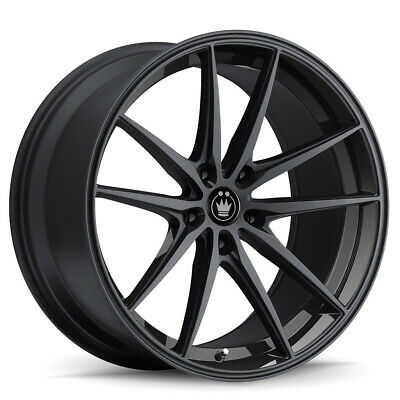 18x8 Konig Oversteer Gloss Black 5x100 ET45 Wheel Rim