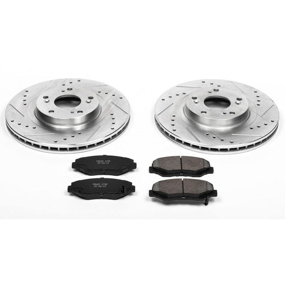PowerStop Z23 Daily Driver Carbon-Fiber Ceramic Brake Pad and Drilled & Slotted