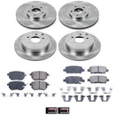 PowerStop OE Stock Replacement Low-Dust Ceramic Brake Pad and Rotor Kit