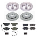 PowerStop OE Stock Replacement Low-Dust Ceramic Brake Pad and Rotor Kit