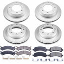 PowerStop Genuine Geomet Coated Rotor and Low-Dust Ceramic Brake Pad Kit