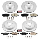 PowerStop Genuine Geomet Coated Rotor and Low-Dust Ceramic Brake Pad Kit