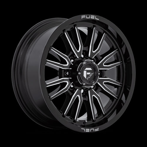 20X9 Fuel 1PC D761 Clash Gloss Black Milled 8X165.1 8X6.5 ET20 Wheel Rim - 0