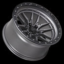 22x10 Lock Off-Road Krawler Matte Gray Black Ring 6x135 ET-18 Wheel Rim-1