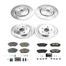PowerStop Z23 Daily Driver Carbon-Fiber Ceramic Brake Pad and Drilled & Slotted