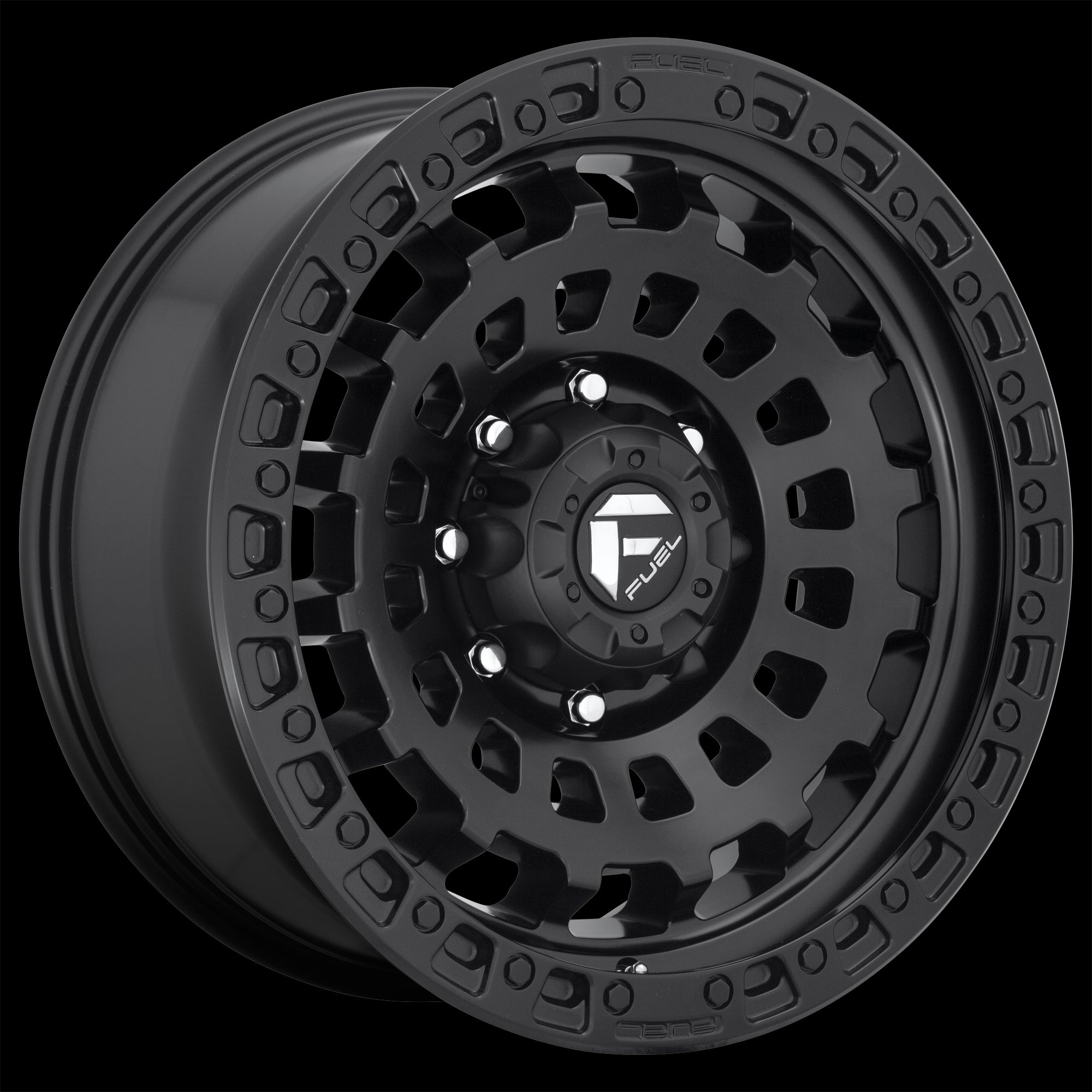 18X9 Fuel D633 Zephyr Matte Black 6X135 ET1 wheel/rim