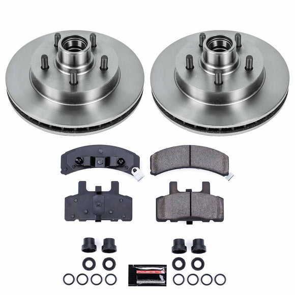 PowerStop OE Stock Replacement Low-Dust Ceramic Brake Pad and Rotor Kit