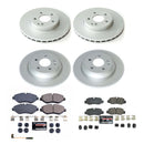 PowerStop Genuine Geomet Coated Rotor and Carbon-Fiber Ceramic Brake Pad Kit