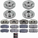 PowerStop OE Stock Replacement Low-Dust Ceramic Brake Pad, Rotor and Caliper Kit