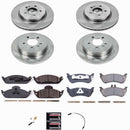 PowerStop OE Stock Replacement Low-Dust Ceramic Brake Pad and Rotor Kit