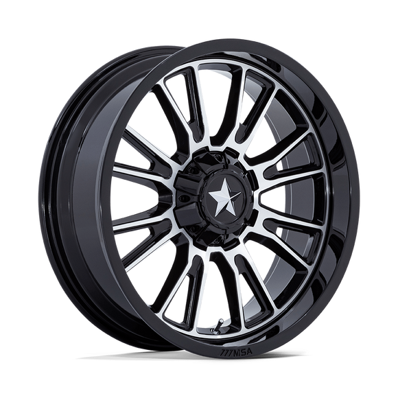 20X7 MSA OFFROAD WHEELS M51 Thunderlips Gloss Black 5x114.3 ET0 Wheel Rim