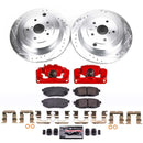 PowerStop Z23 Daily Driver Carbon-Fiber Ceramic Pads Drilled & Slotted Rotor & C