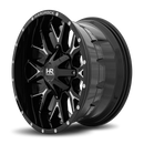 20x10 Hardrock Affliction Gloss Black Milled 5x127/139.7 ET-19 wheel/rim