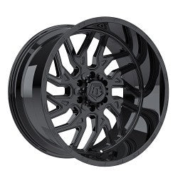 22x10 TIS 544BM Black & Milled 8x165.1 8x6.5 ET-19 Wheel Rim