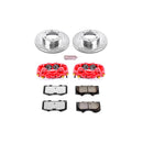 PowerStop Z36 Truck and SUV Ceramic Brake Pad, Drilled & Slotted Rotor, and Cali