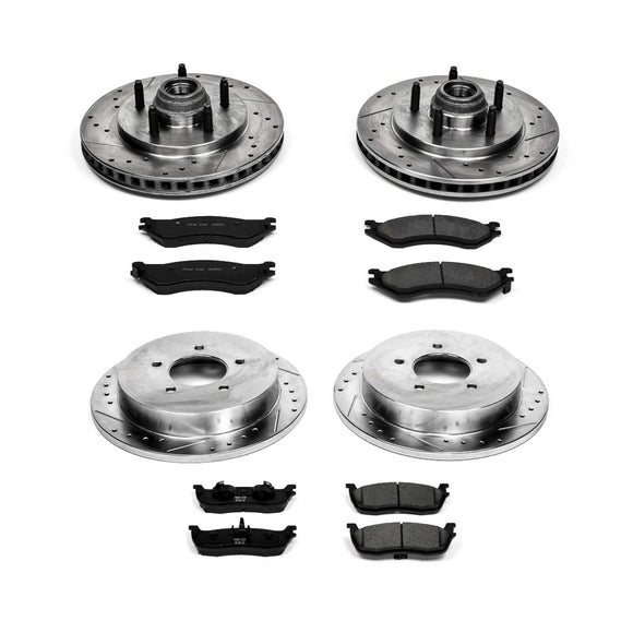 PowerStop Z23 Daily Driver Carbon-Fiber Ceramic Brake Pad and Drilled & Slotted