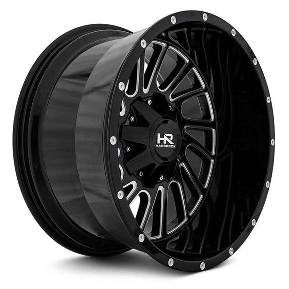 20x10 Hardrock Overdrive Gloss Black Milled 5x139.7/150 ET-19 wheel/rim