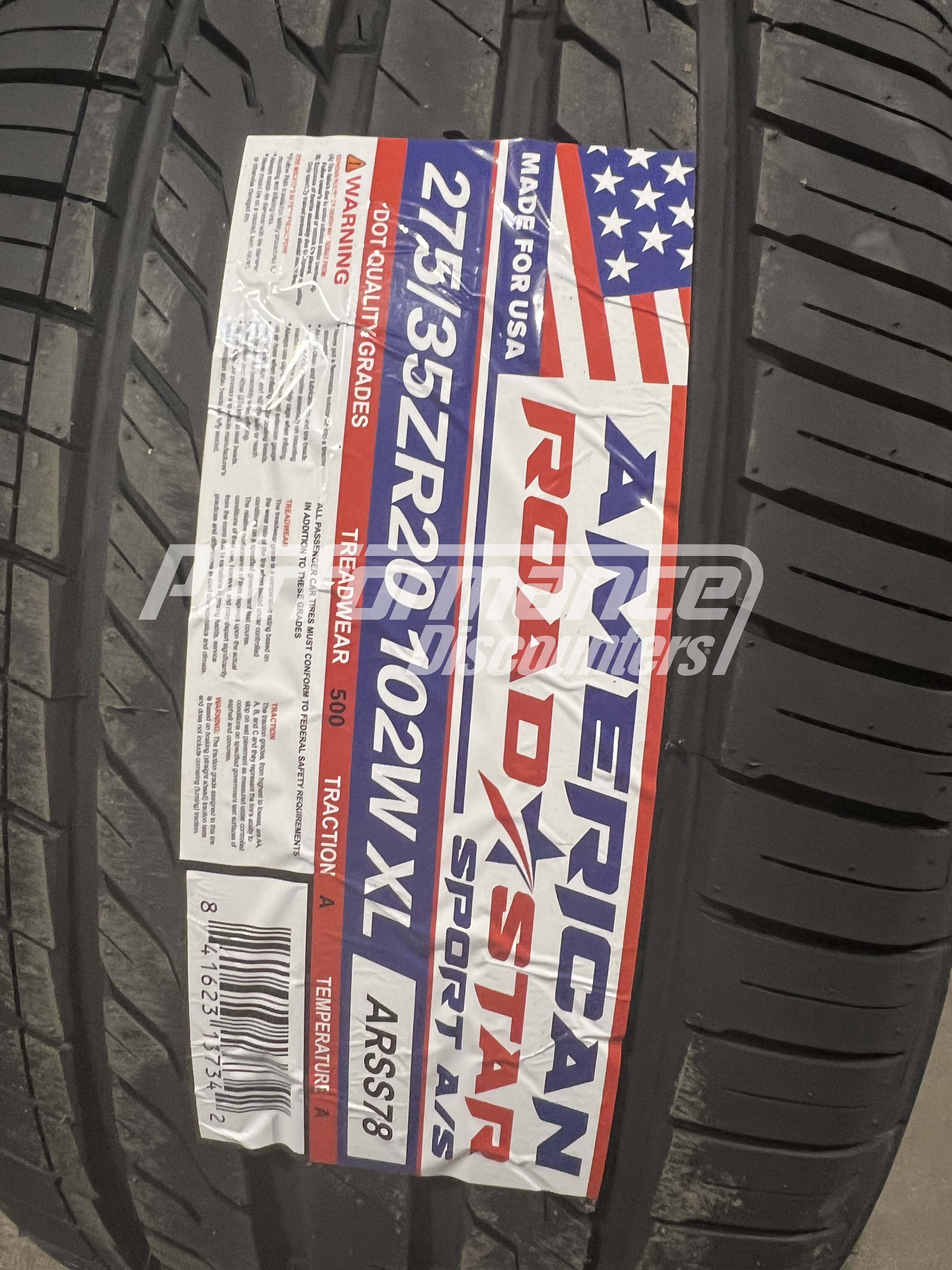 American Roadstar Sport AS Tire(s) 275/35R20 102W SL BSW 275 35 20 2753520