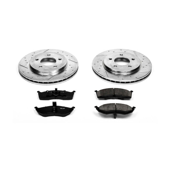 PowerStop Z23 Daily Driver Carbon-Fiber Ceramic Brake Pad and Drilled & Slotted