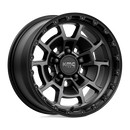 17X8.5 KMC KM718 SUMMIT Satin Black With Gray Tint 5X127 ET0 wheel/rim
