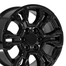 18" Replica CV65 fits Chevrolet Silverado 18 in. x 8.5 in. Gloss Black