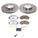 PowerStop Z36 Carbon-Fiber Ceramic Brake Pad with Drilled and Slotted Rotor Kit