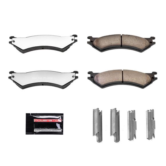 PowerStop Z36 Truck And Tow Carbon-Fiber Ceramic Brake Pads With Hardware