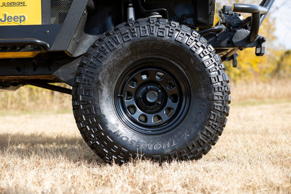 17x9 Rough Country Steel Wheel Black Wheel 6x135 ET0 CB