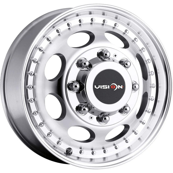 17x6.5 Vision 181 Heavy Hauler Machined Wheel 8x200 ET121 CB145.5