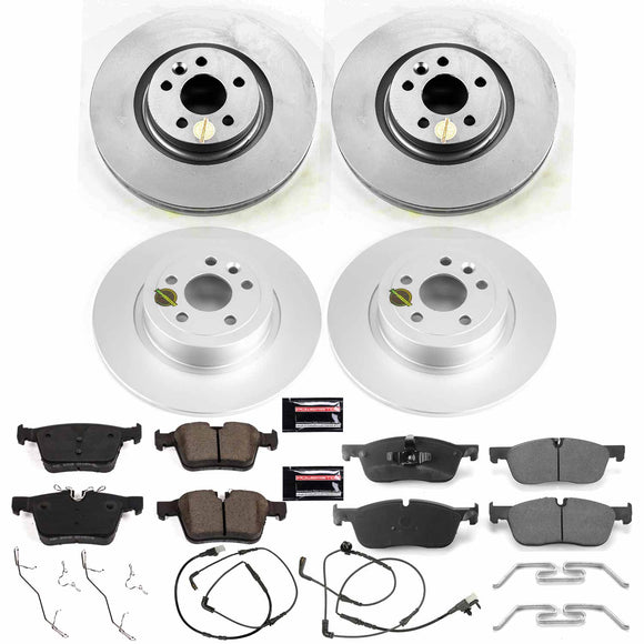 PowerStop Genuine Geomet Coated Rotor and Carbon-Fiber Ceramic Brake Pad Kit