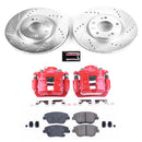 PowerStop Z23 Daily Driver Carbon-Fiber Ceramic Pads Drilled & Slotted Rotor & C