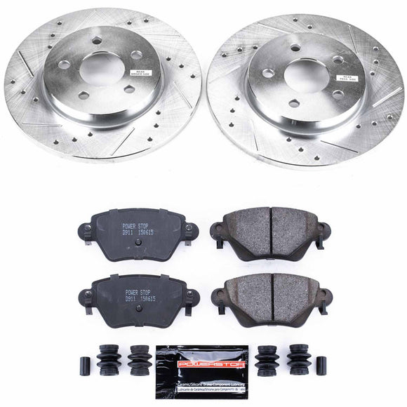 PowerStop Z23 Daily Driver Carbon-Fiber Ceramic Brake Pad and Drilled & Slotted