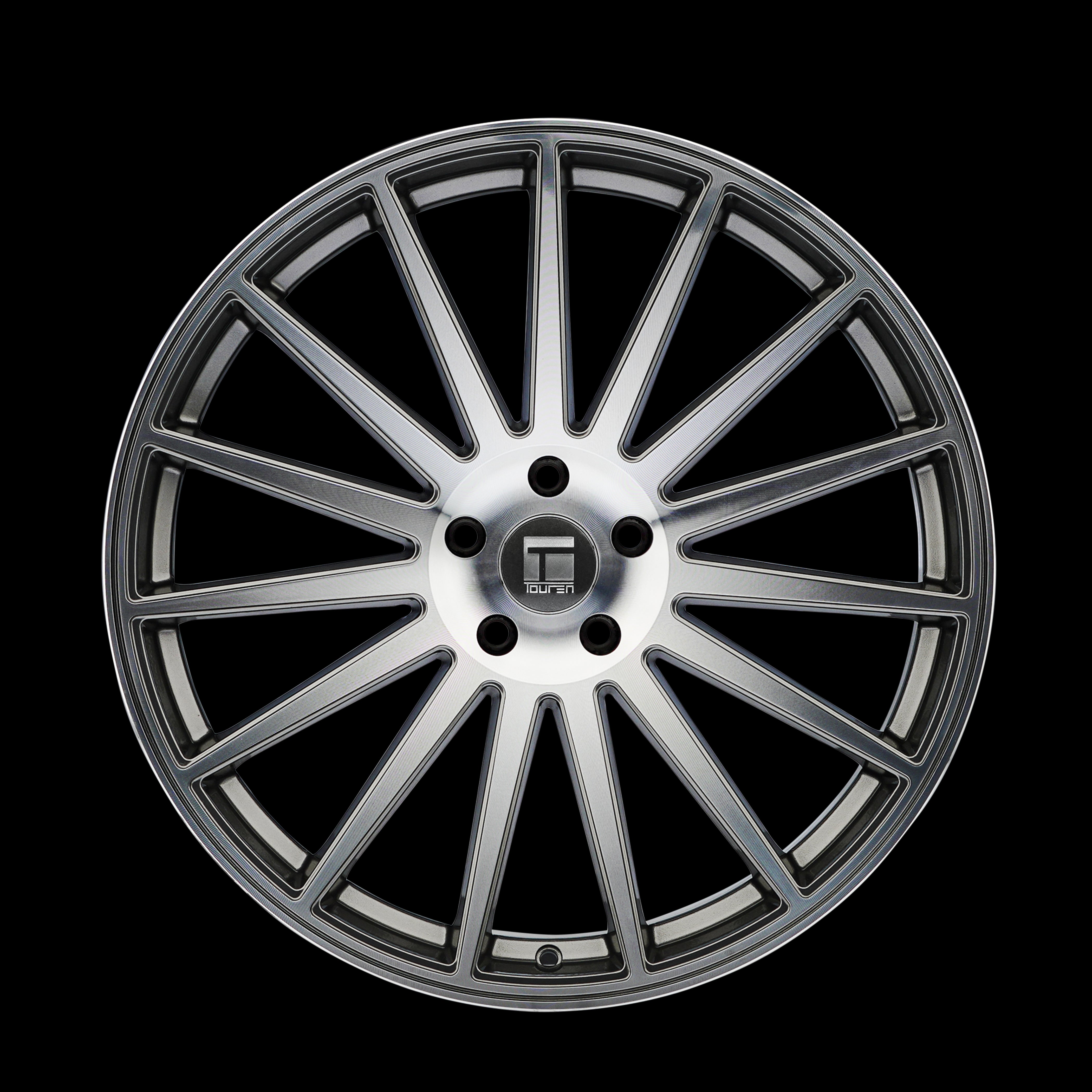 17x8 Touren 3292 TR92 Gloss Graphite Machined 5x112 ET35 Wheel Rim