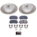 PowerStop Semi-Coated Rotor and Low-Dust Ceramic Brake Pad Kit
