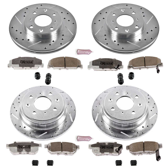 PowerStop Z26 Street Performance Ceramic Brake Pad and Drilled & Slotted Rotor K