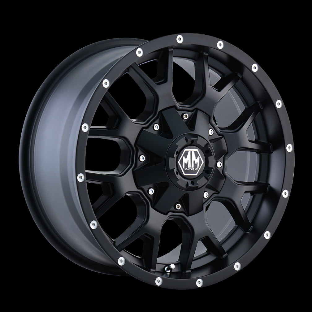 18x9 Mayhem Warrior Black-Matte Wheel/Rim 5x114.3 8015-8956MB