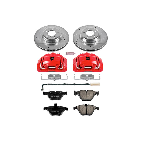 PowerStop Z23 Daily Driver Carbon-Fiber Ceramic Pads Drilled & Slotted Rotor & C
