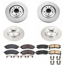 PowerStop Genuine Geomet Coated Rotor and Low-Dust Ceramic Brake Pad Kit