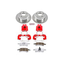 PowerStop Z26 Street Performance Ceramic Brake Pad, Drilled Slotted Rotor, and C