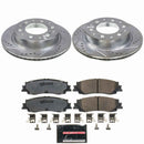PowerStop Z36 Carbon-Fiber Ceramic Brake Pad with Drilled and Slotted Rotor Kit