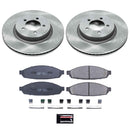 PowerStop OE Stock Replacement Low-Dust Ceramic Brake Pad and Rotor Kit