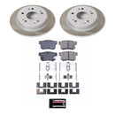 PowerStop Semi-Coated Rotor and Low-Dust Ceramic Brake Pad Kit