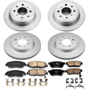 PowerStop Genuine Geomet Coated Rotor and Low-Dust Ceramic Brake Pad Kit